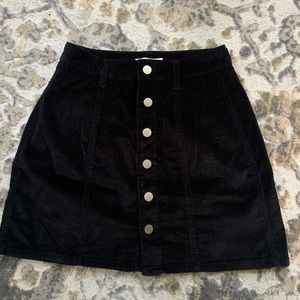 Corduroy mini skirt